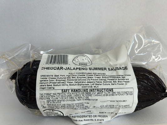 Summer Sausage - Cheddar Jalapeno