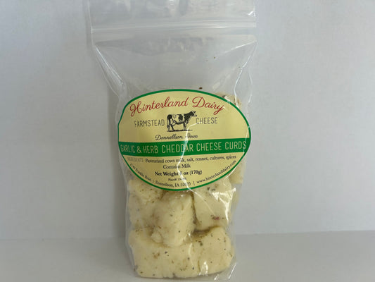 Cheese Curd - Small - Garlic and Herb Cheddar