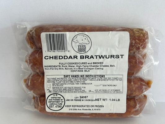 Smoked Cheddar Bratwurst