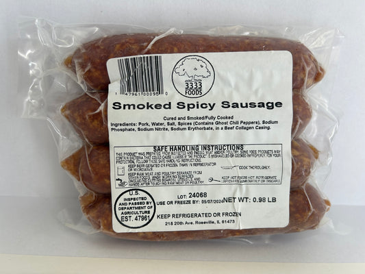 Smoked Spicy Sausage